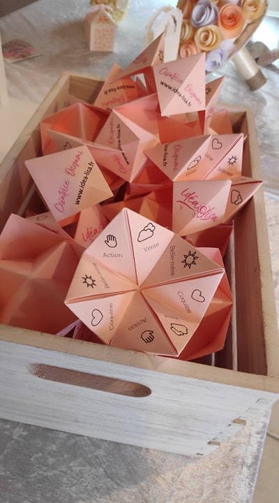 cocotte en papier, goodies, idealisa, marie cocotte
