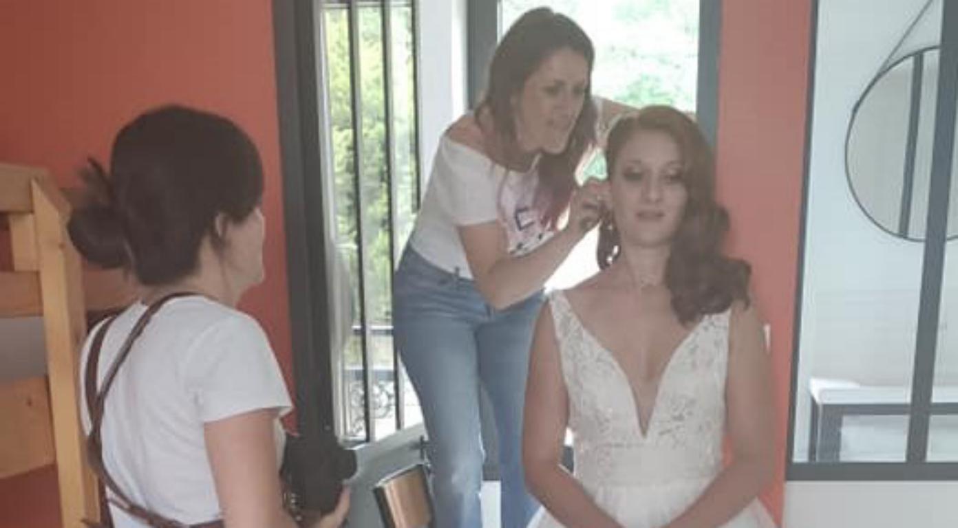 photo blog coiffeuse en shooting inspiration mariage