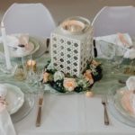 article blog table de mariage avec centre de table en fleurs origami