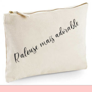 trousse personnalisee raleuse mais adorable