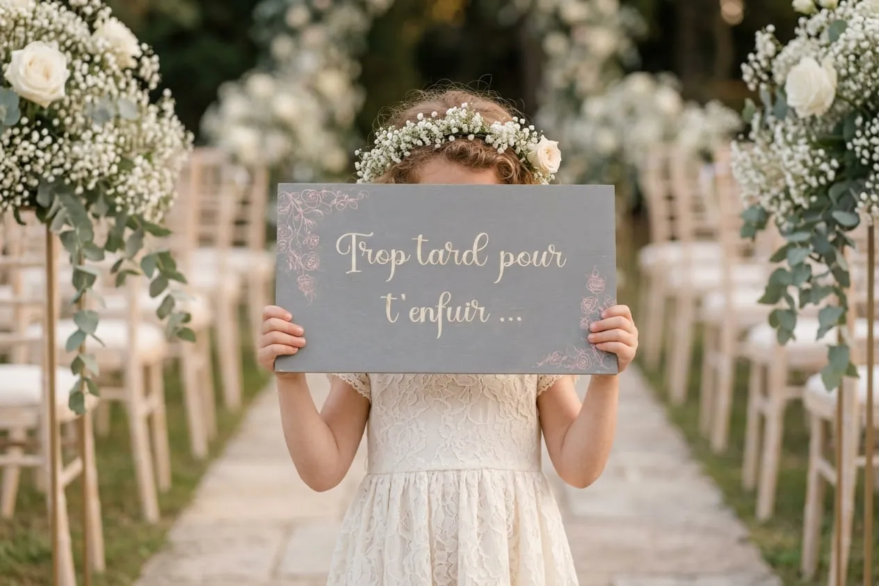Pancarte mariage humour trop tard pour t'enfuir pancarte de mariage humour trop tard pour t enfuir en bois
