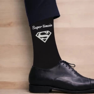 Chaussettes témoin du marié personnalisées pour mariage, cadeau original homme EVG