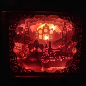 Light box cendrillon cadre lunineux ideal pour un cadeau personnalise