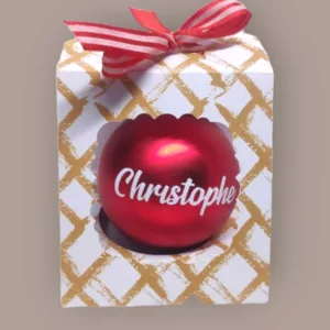 boule de noel personnalisee noel chaleureux