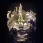 light box harry potter cadre lumineux ideal pour un cadeau personnalise