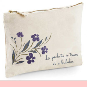 trousse personnalisee fleurie trucs et bidules