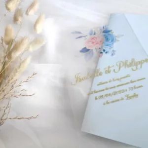 faire part de mariage transparent coeurs sous verre en plexiglass personnalise pour tout theme de mariage