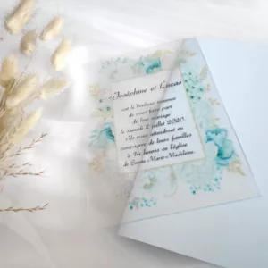 faire part de mariage transparent invitation christalline en plexiglass personnalise pour tout theme de mariage