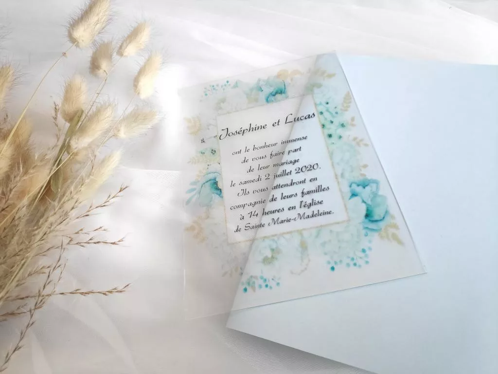 faire part de mariage transparent invitation christalline en plexiglass personnalise pour tout theme de mariage