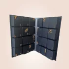 calendrier de l'avent noir et dore idela pour un cadeau de noel