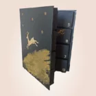 calendrier de l'avent noir et dore profil