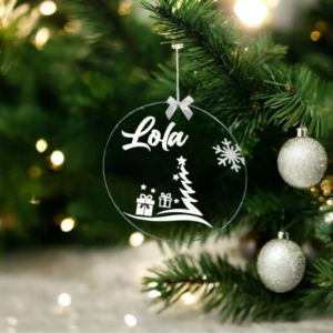 boule de noel personnalisee souvenir de noel
