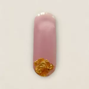 lettre resine I rose paillettes et feuilles d'or ideale comme porte cles ou marque place de mariage