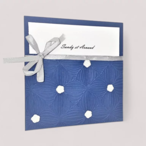 faire part de mariage lumiere damour faire-part de mariage bleu avec papier gaufre