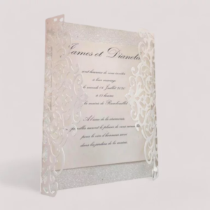 faire part ou invitation de mariage reve de mariage chic en papier cisele