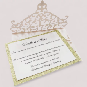 faire part mariage lumieres d alliance faire-part de mariage chic et dore