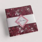 faire part pochette avec roses ciselees