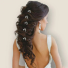 bijou de cheveux mariage charme de strass en perles nacrées, cristal et strass ideal pour toutes les coiffures de mariee