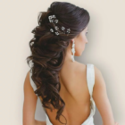 bijou de cheveux mariage perles de nacre en perles nacrées, cristal et strass ideal pour toutes les coiffures de mariee