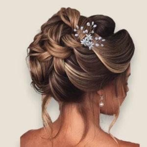 Épingles de mariage en perles nacrées et cristal pour chignon de mariée