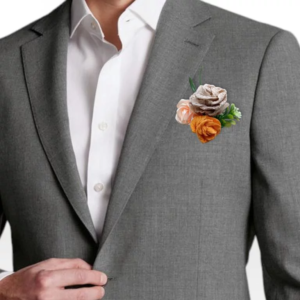 boutonniere homme harmonie et fraicheur boutonniere de fleurs en papier pour tout theme de mariage