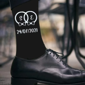 chaussettes de mariage personnalisées pour homme ideale comme cadeau personnalisé