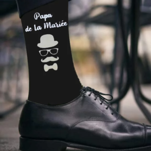 chaussettes de mariage personnalisées pour homme ideales comme cadeau personnalisé