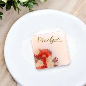 marque place amour en fleur ideal pour une decoration de table de mariage