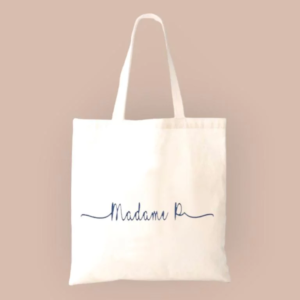tote bag de mariage heureuse elue