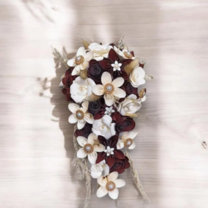 bouquet en papier cascade