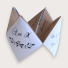 menu de mariage cocotte douceurs en papier