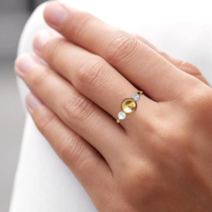 bague ajustable eternelle romance bague reglable avec chaine en acier inoxydable ideale comme bijou de mariage