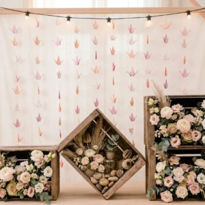guirlande grues papier mariage decoration origami suspendue
