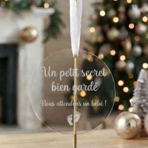 boule de noel annonce grossesse bebe secret