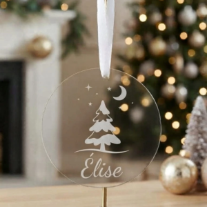 boule de noel personnalisee prenom sapin de nuit