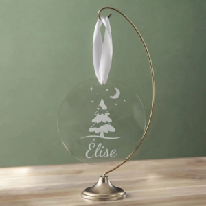 boule de noel personnalisee prenom sapin de nuit