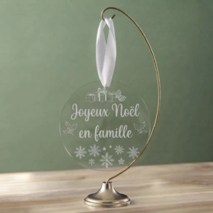boule de noel joyeux noel en famille