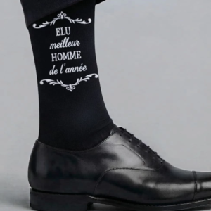 paire de chaussettes cadeau homme personnalise elu meilleur homme de l annee
