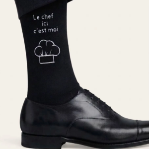 paire de chaussettes personnalisees homme fantaisie chef cuisto