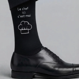 paire de chaussettes personnalisees homme fantaisie chef cuisto